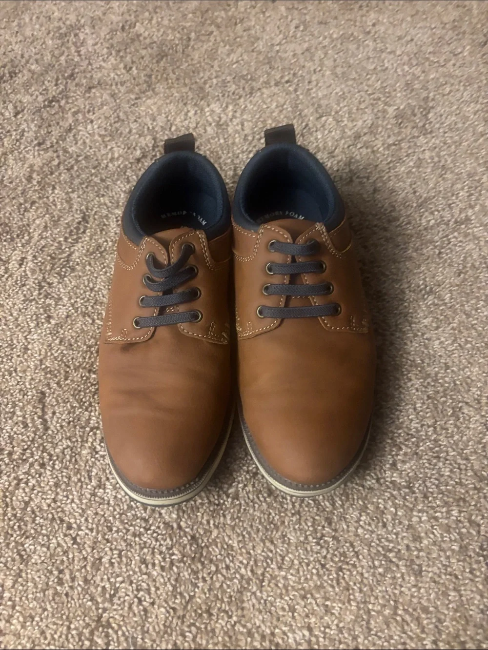 Kids Sonoma Tan Brown Casual Lace-Up Oxfords size 1